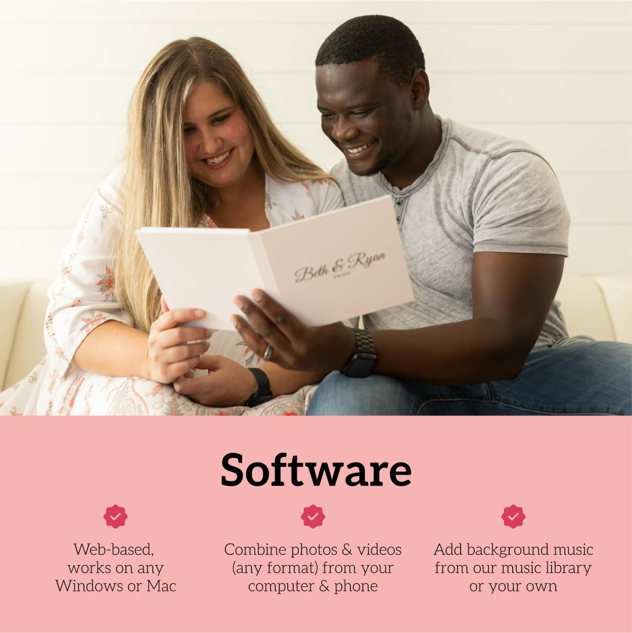 Heirloom 7" Video Book &ndash; Create a One-Of-A-Kind Gift with Your Memories &ndash; 1 Hour Playback &ndash; White Cover Only image number 2