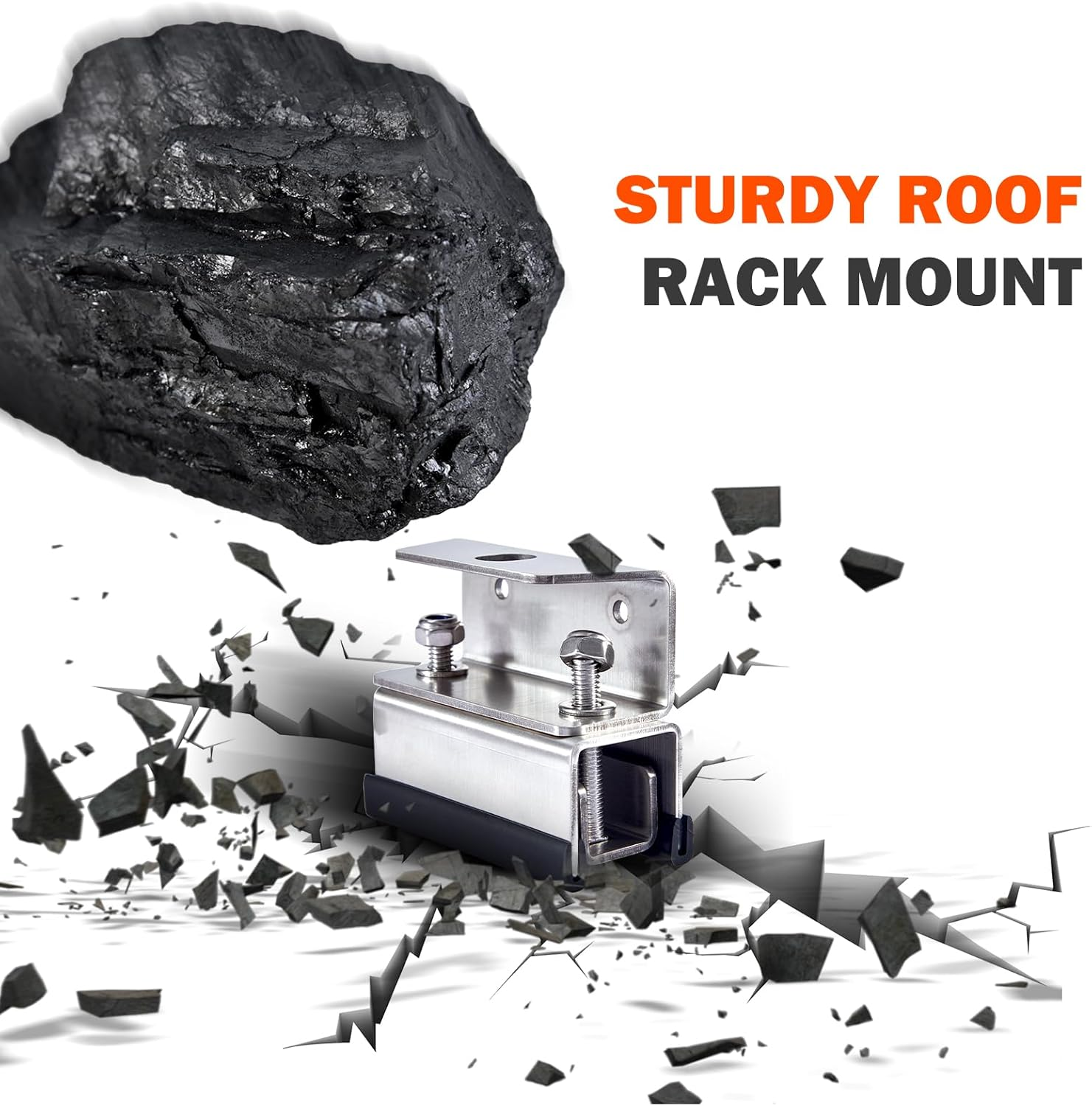 Gedlex Roof Rack Mounting Brackets, Roof Rack Mount Kit, 304 Stainless Steel Van Roof Rack for Promaster, Boxer, Jumper, Ducato 4 Piece image number 1