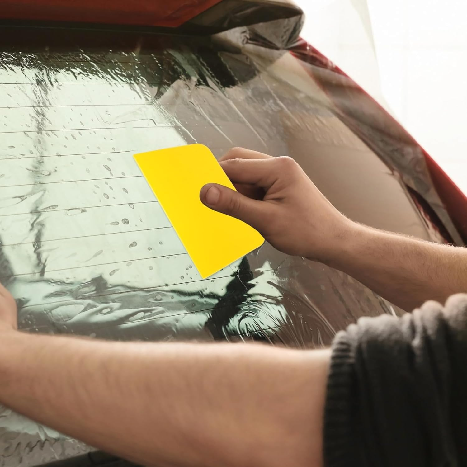 3Pcs Auto Body Filler Spreader Set Reusable Automotive Paint Applicator Tools Car Body Repair Kit with Soft Handle for Filler Putty Application Scratch Resistant Easy Clean Spreaders image number 5