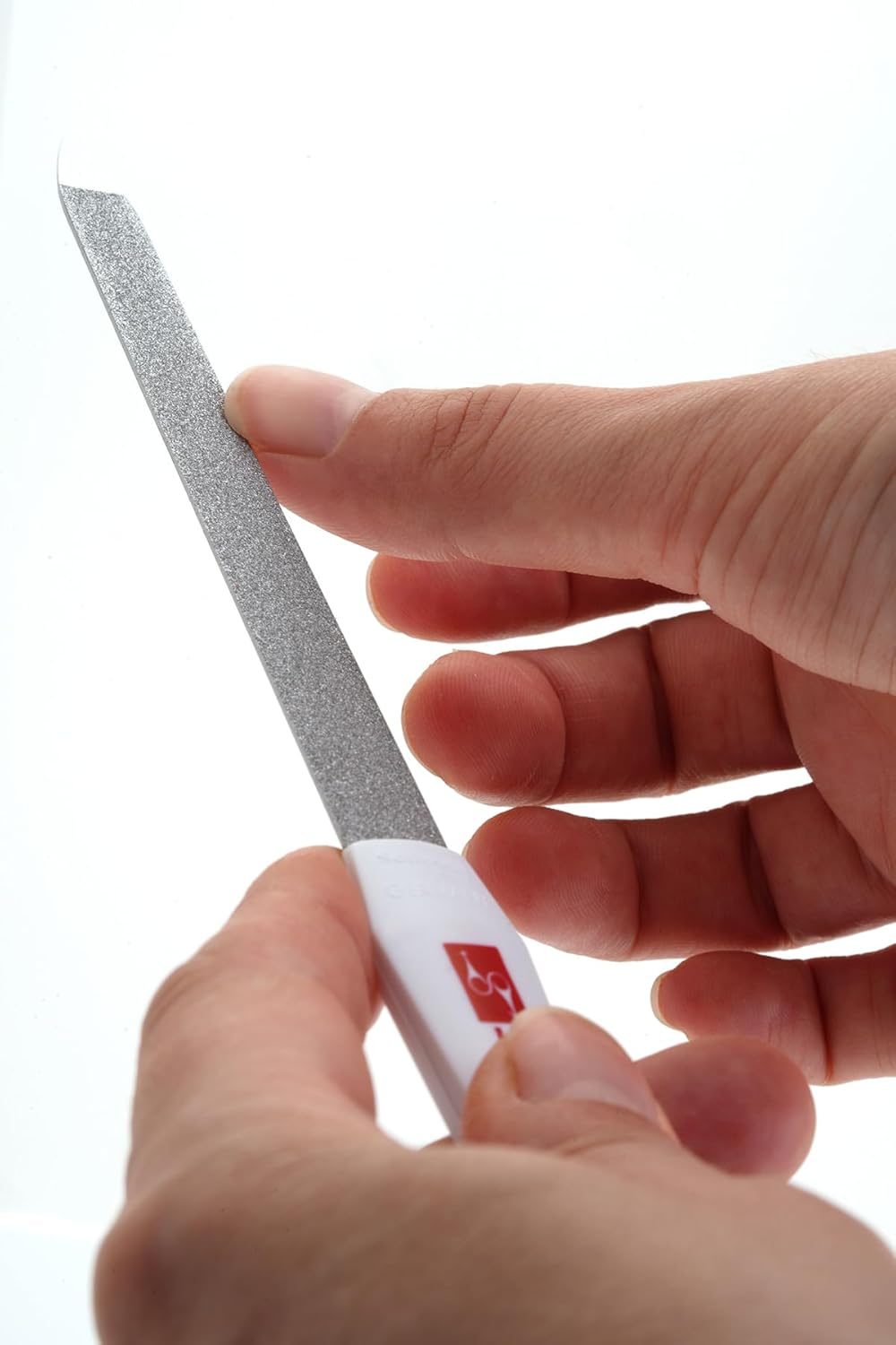 Solingen Professional Nail File - Cuticle Trimmer/Remover | Manicure & Pedicure Tool | 2 in 1 Tool for Your Hand & Foot Fingenails Care | 2 Sided Sapphire Files & Sharp Dead Skin Cutter image number 2