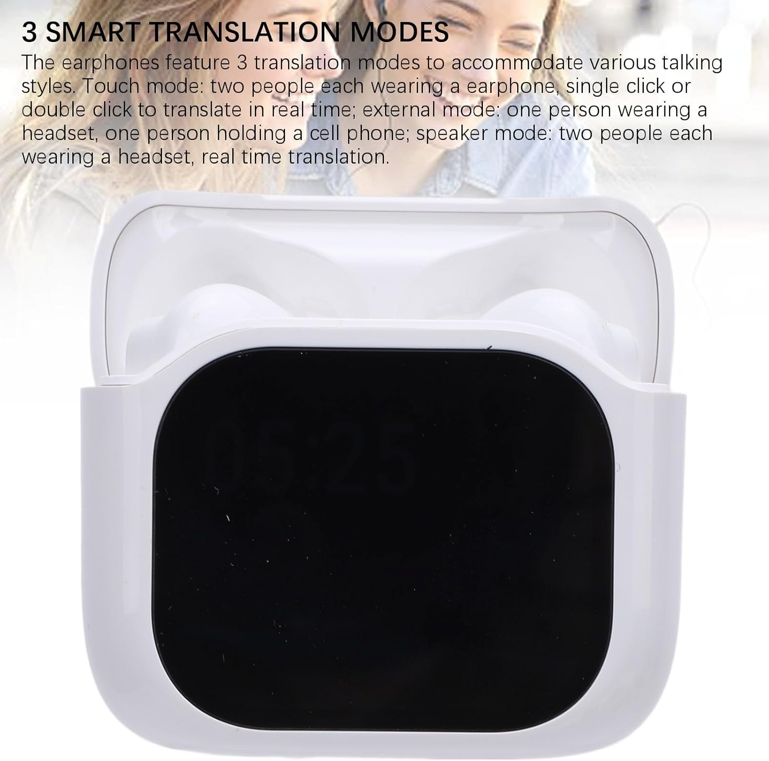 SENECESLI 137 Translator APPERICULAR Languages, Portable Water Resistant IPX5 5.4 Translation Headphones for Work to Travel image number 5