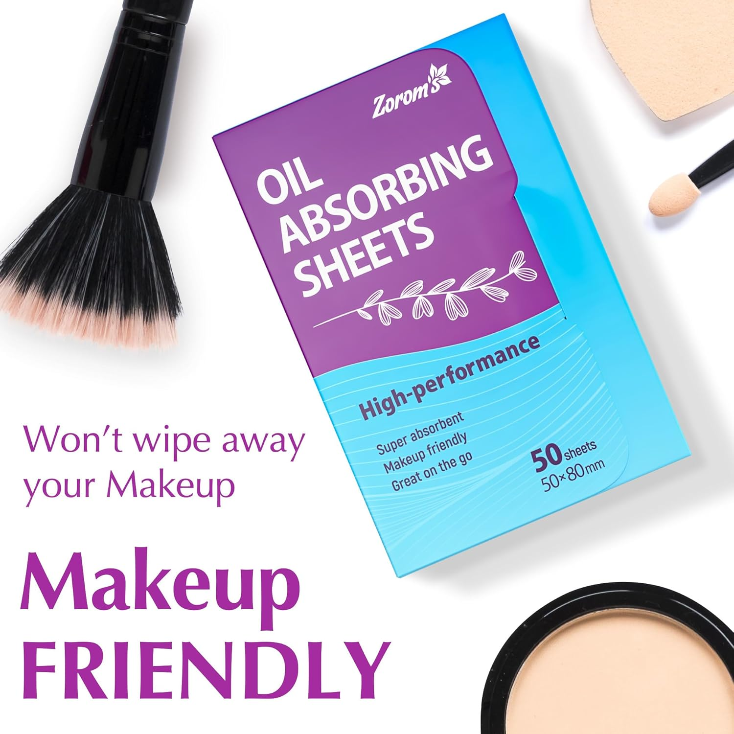High-Performance Oil Absorbing Sheets for Face - 3 Pack (150 Sheets) - Makeup Friendly Blotting Papers for Oily Skin - Oil Blotting Sheets for Face image number 2