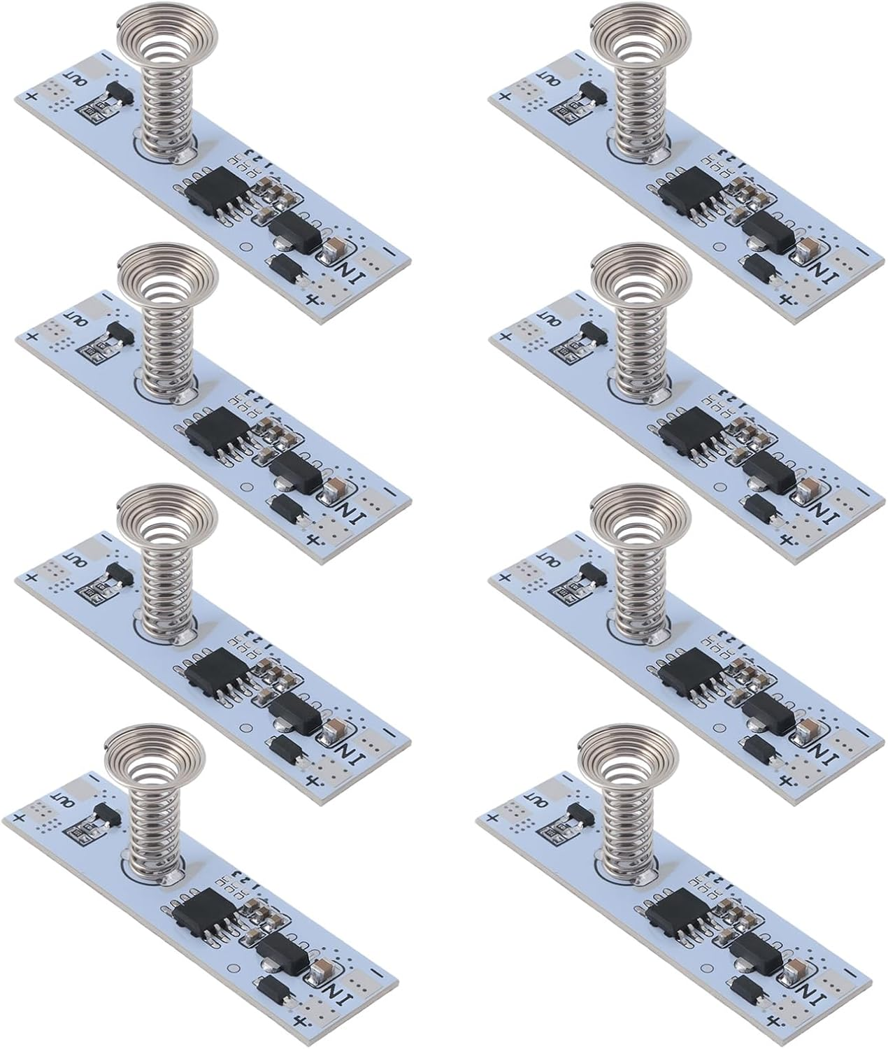 Emsea 8Pcs Touch LED Dimmer Module DC 5-24V Switch Module for DIY Wardrobe Cabinet Lights, Display Cabinet Lights, LED Hard Light Strips, Light Belts image number 6