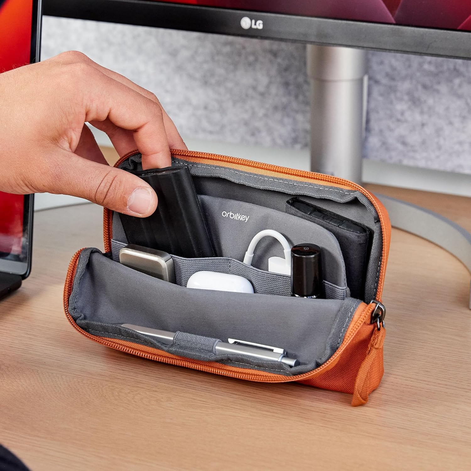 Orbitkey Desk Pouch - Terracotta image number 2