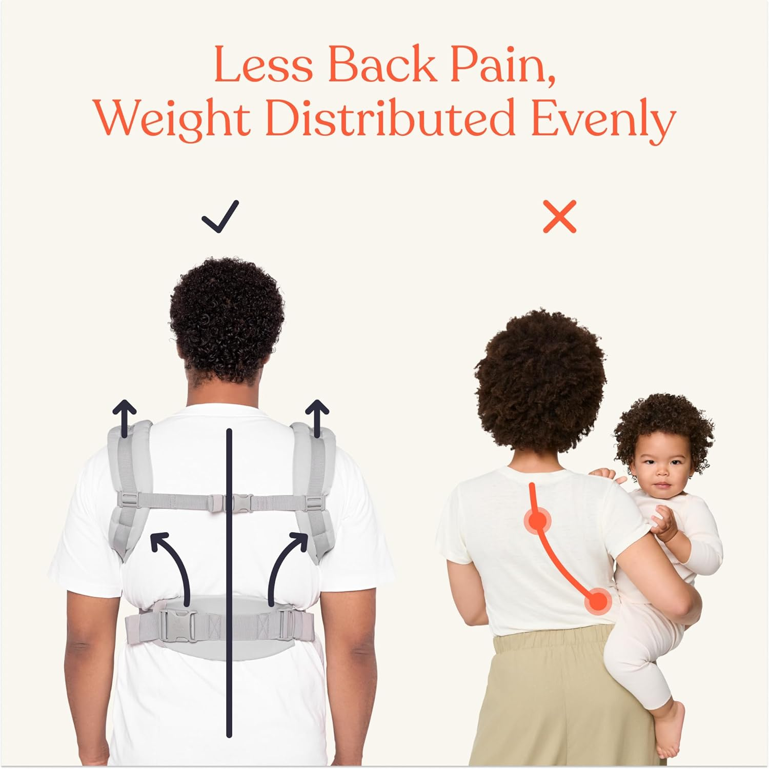 Ergobaby Omni 360 All-Position Baby Carrier for Newborn to Toddler with Lumbar Support (7-45 Pounds), Pearl Grey, One Size (Pack of 1) image number 3