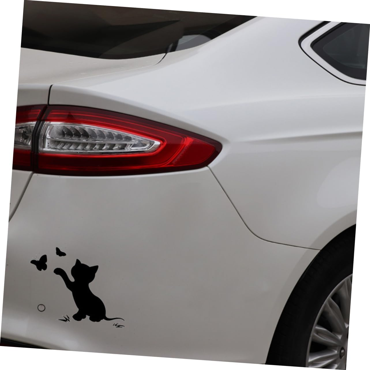 GLEAVI Flapping Cat Car Sticker Reflective Scratch Cover Durable Pet Material Cartoon Automotive Body Decal for Vehicle Protection and Decoration image number 3