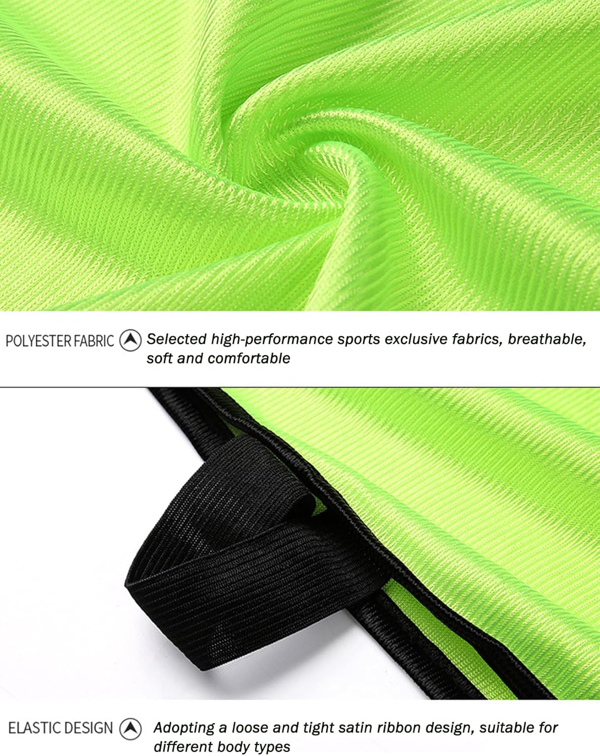 5-Pack Training Tank Top, Breathable Sports Practice Bibs, Moisture-Wicking Athletic Sleeveless Shirts, Lightweight Comfort Training Bibs for Outdoor Activities, Soccer, Youth Size image number 4