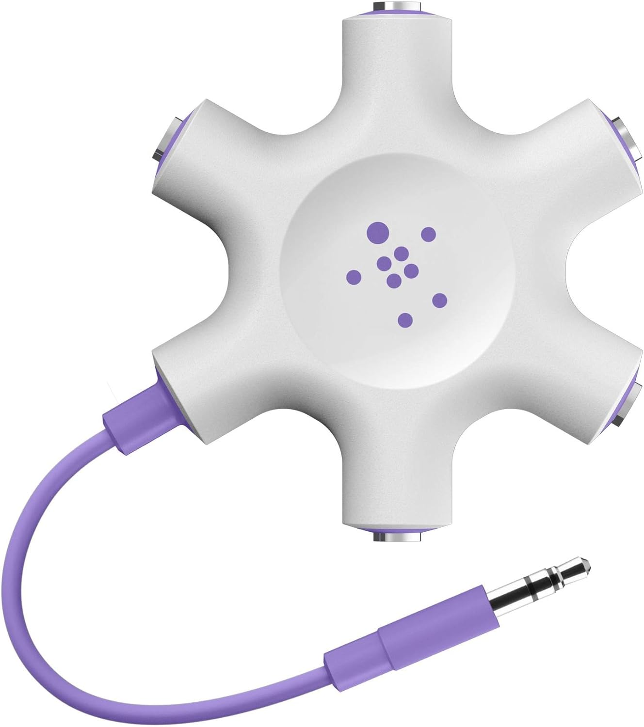 Belkin Rockstar 5-Jack Multi Headphone Audio Splitter (Purple) (F8Z274Btpur)