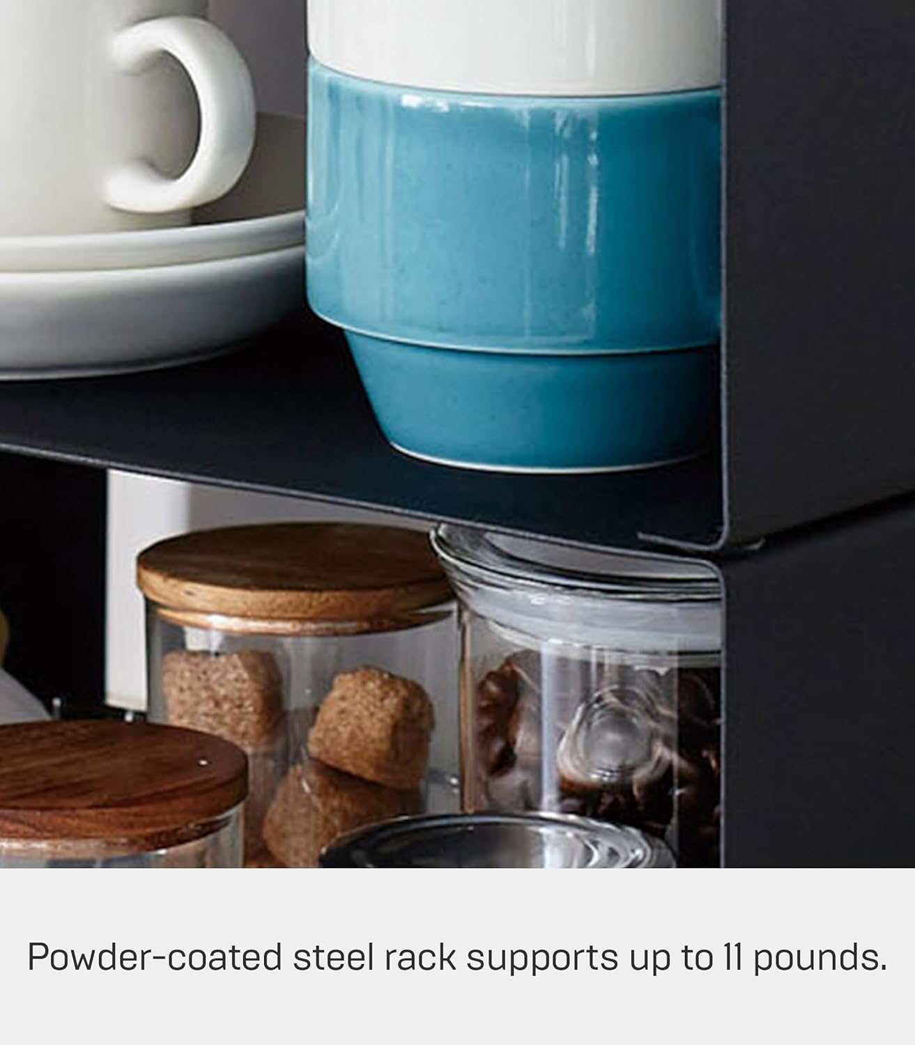 Yamazaki Home Tower Stackable Kitchen Rack &ndash; Storage Organizer Counter Shelf Large image number 1