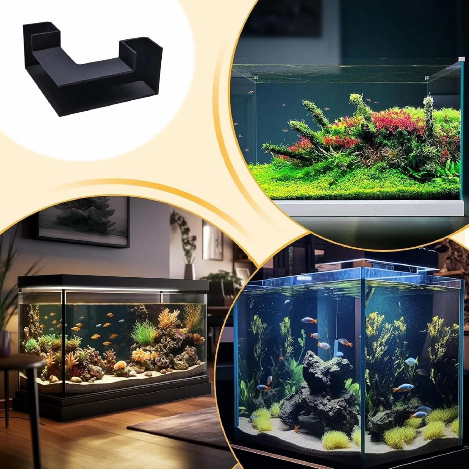 Shrimp Cave Aquarium Decor, Shrimp Hides for Aquarium Cave, Fish Tank Hideout, Fish Tunnel for Aquarium, Fish Cave for Aquarium, Shrimp Tank Accessories, Shrimp Breeding Cave, Shrimp Tunnel Aquarium image number 3