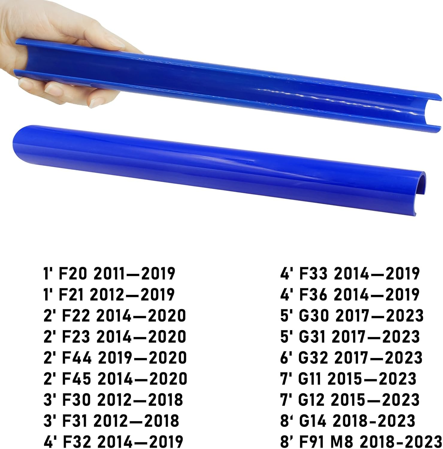 Jaronx Compatible with BMW Grill Inserts Trims for 1 2 3 4 5 6 7 Series, F20 F22 F30 F32 G30 G32 G11 G12, Compatible with BMW V Brace Wrap Covers Blue Grill Stripes Grille Inserts Stripes Wrap(Blue) image number 6