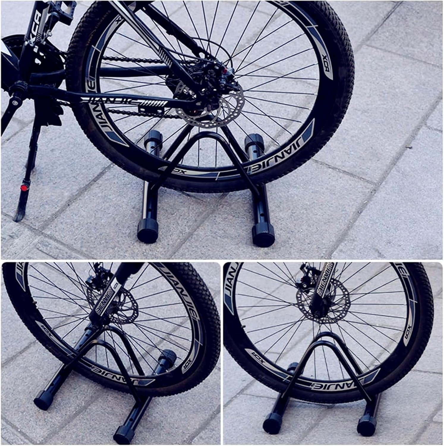 CMLLING Bicycle Parking Stand Floor and Wall Mounted Bicycle Parking Lot Bike Holder Free-Standing Floor image number 3