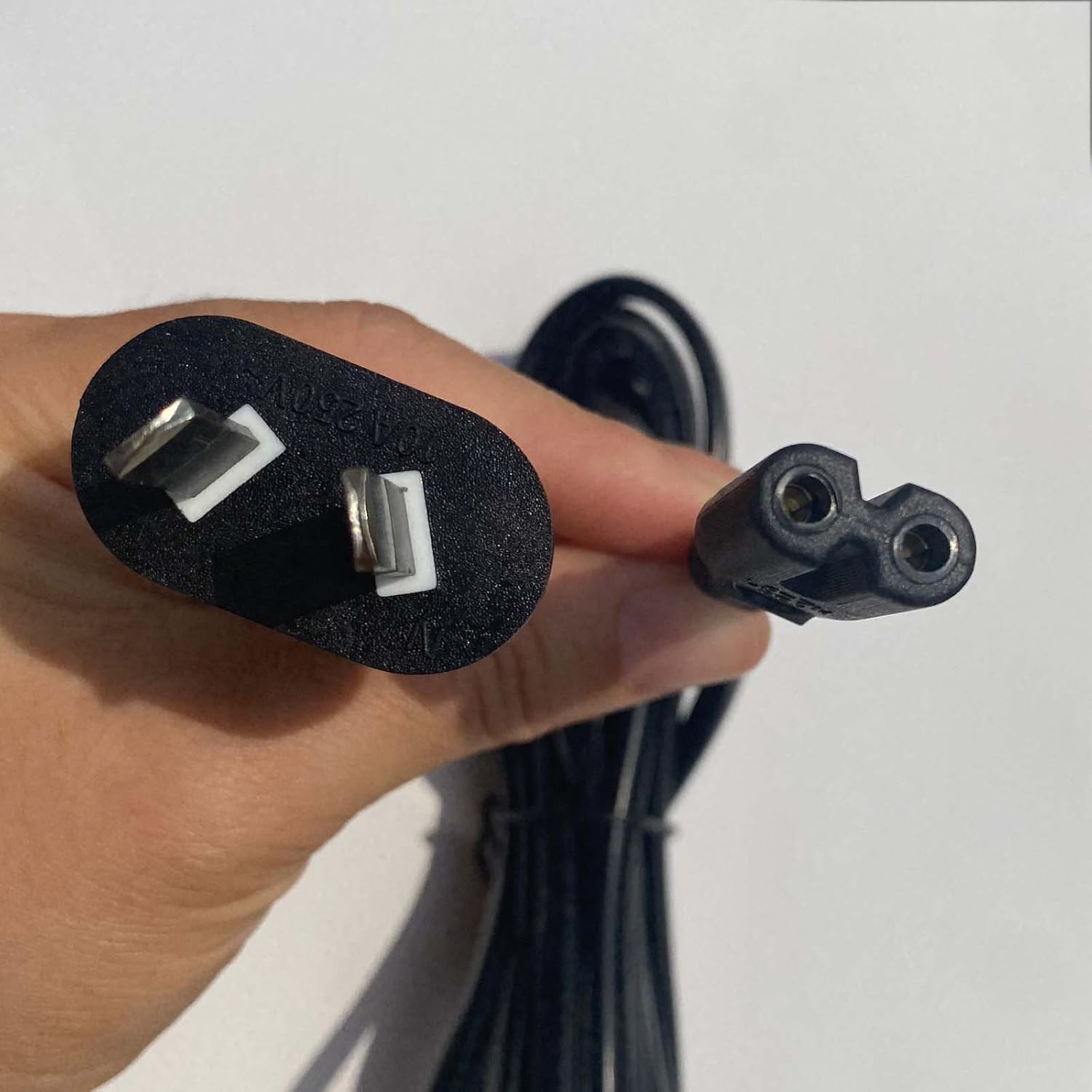 3M (9.84Ft) Power Cable 2 Pin Core Figure 8 IEC-C7 AC Cord Lead AU Plug for Notebook, Laptop, Monitor, Camera, Charger, Printer, PS4, PS5 Etc, Black