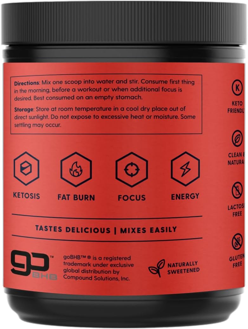 Ketao Keto Activate Powder 225G &ndash; Exogenous Ketones + Yerba Mate | Vegan Keto BHB Powder for Focus, Energy & Craving Control | Low Carb | Made in Australia | Peach Mango image number 2