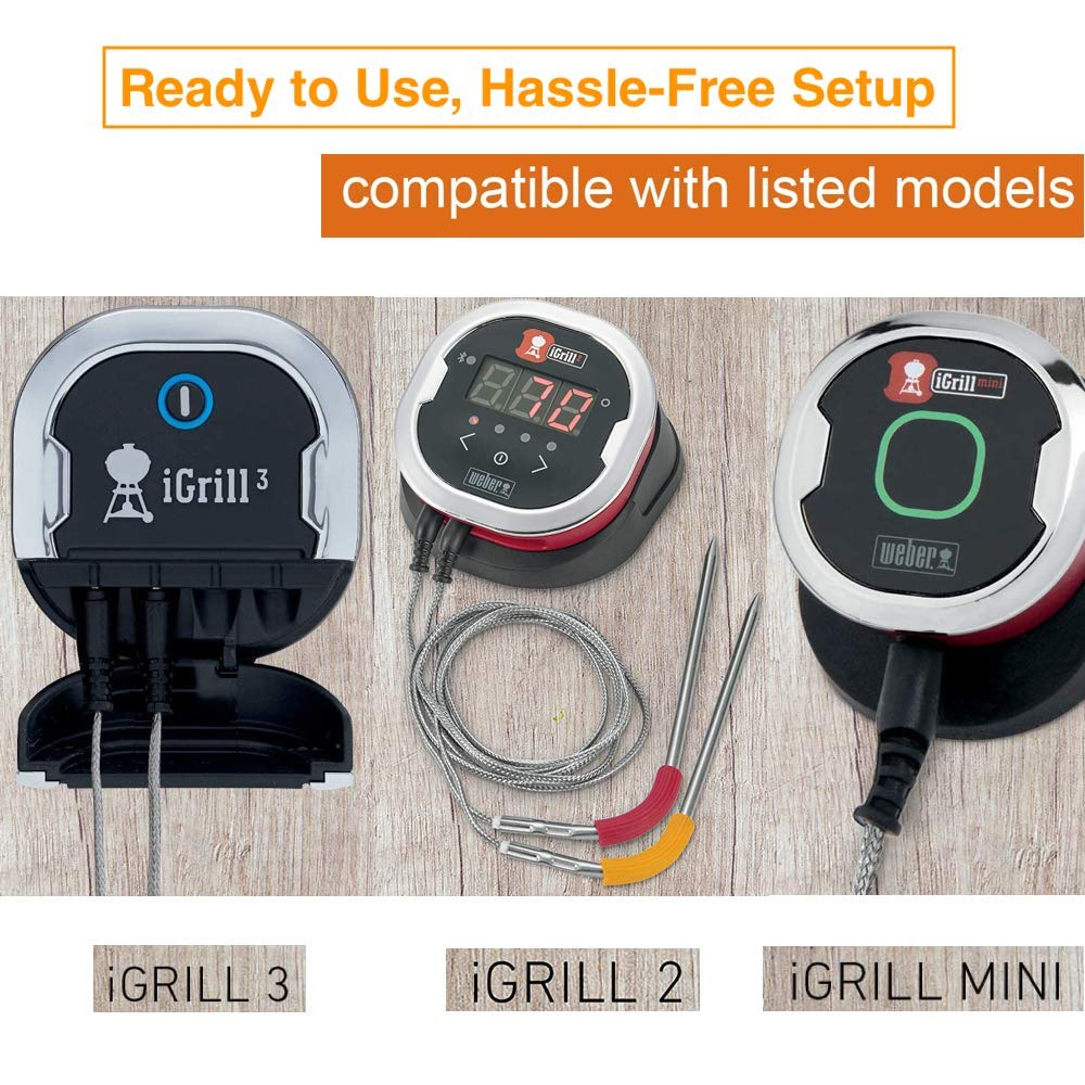 Replacement Probe of Weber Igrill 2 Igrill 3 Thermometer and Weber Igrill Mini & Igrill Pro Replacement Probe (Blue-Green) - Blue-Green image number 3