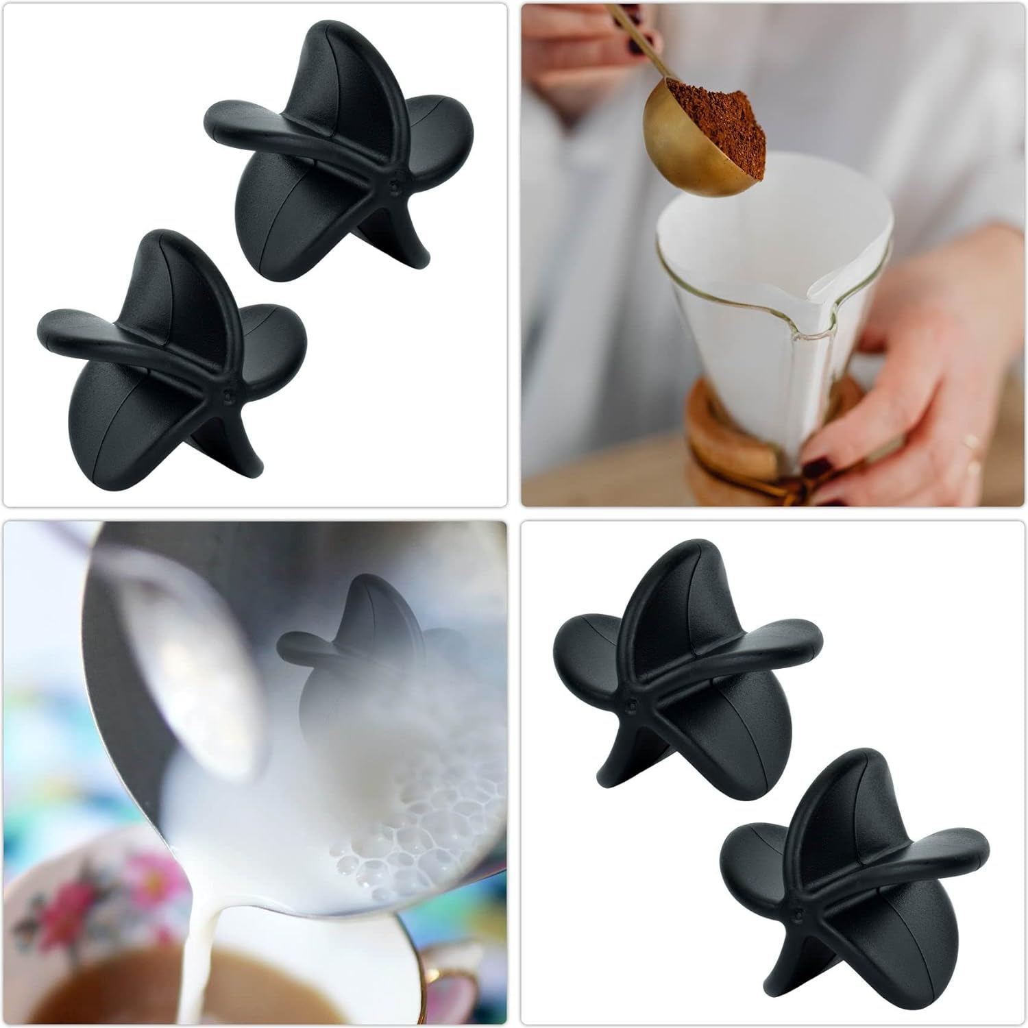 Shaker Balls Shaker Bottle Ball Replacement Milkshake Protein Powder Whisk Ball for Shaker Cup Bottle (4 Pcs Black Plastic) image number 3