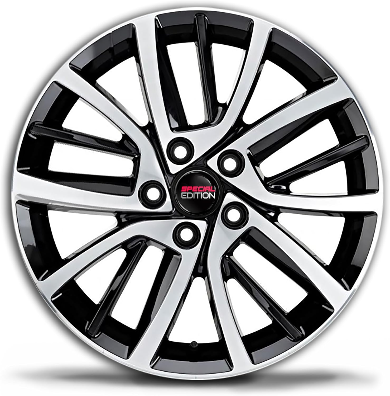 Compatible with VW 66 Mm 5G0601171XQI Wheel Hub Cover for Alloy Wheels Wheel Centre Caps Hub Caps Special Edition Black Silver Red CR 18 image number 1