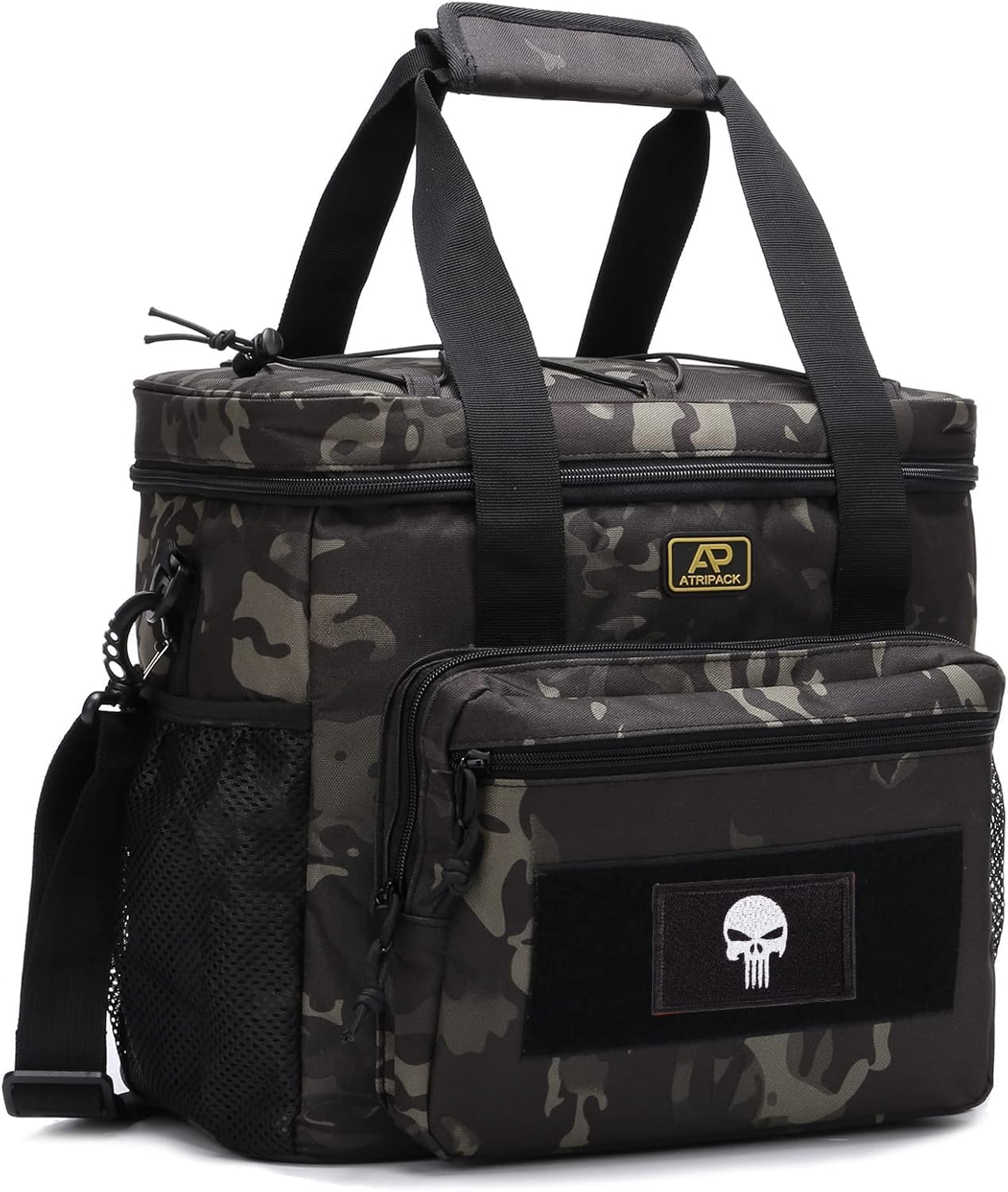 Lunch Box for Men, Tactical Lunch Bag MOLLE Webbing Leakproof Insulated Large Lunch Cooler Women Adult Meal with Adjustable Lunch Pail for Work Finishing Picnic Office