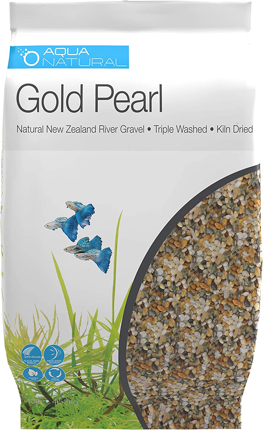 Gold Pearl 10Lb Gravel Substrate for Aquariums, Terrariums and Vivariums, 2-4Mm image number 4