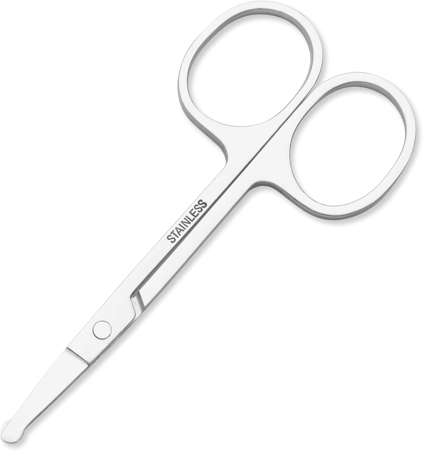 FEITA Mini Nose Hair round Tip Scissors, Men'S Grooming Scissors All Purpose Facial Safety Scissors Cute for Woman Eyebrow, Lash, Mustache, Pubic Hair image number 5