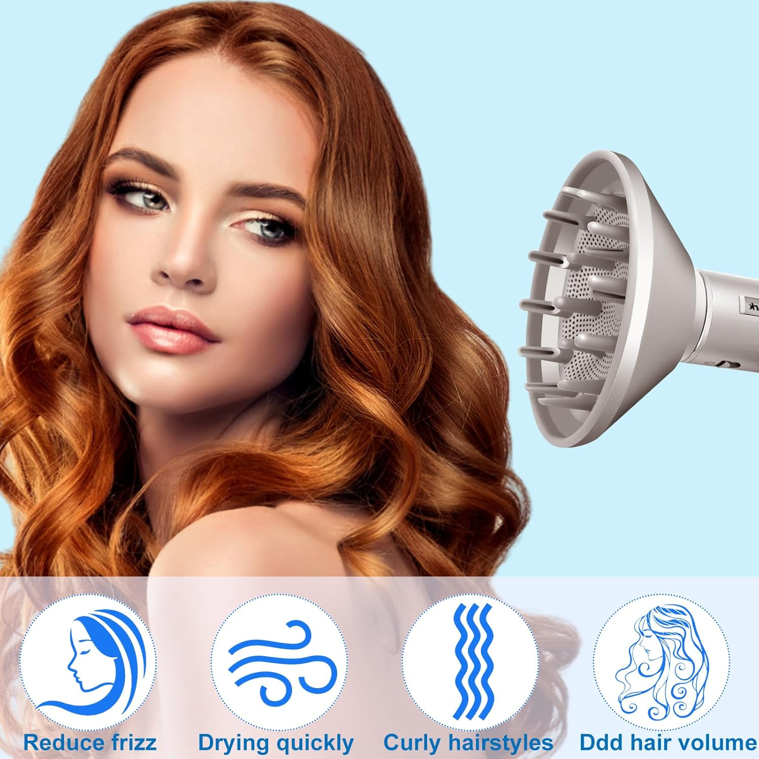 GENCAM Flexstyle Diffuser for Shark HD430, Attachment for Shark Flexstyle Styling Tool image number 6