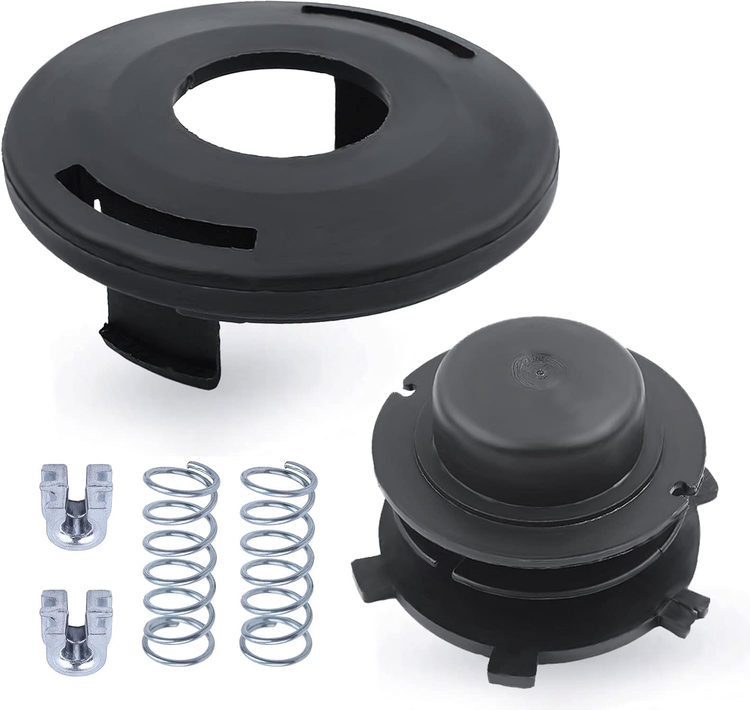 Adefol String Trimmer Parts Head Spool and Cover Cap 6Pcs Kit for STIHL FS44 FS80 FS83 FS85 FS90 FS100 FS110 FS120 FS130 FS200 with Spring, Line Feed Eyelet Accessories image number 1