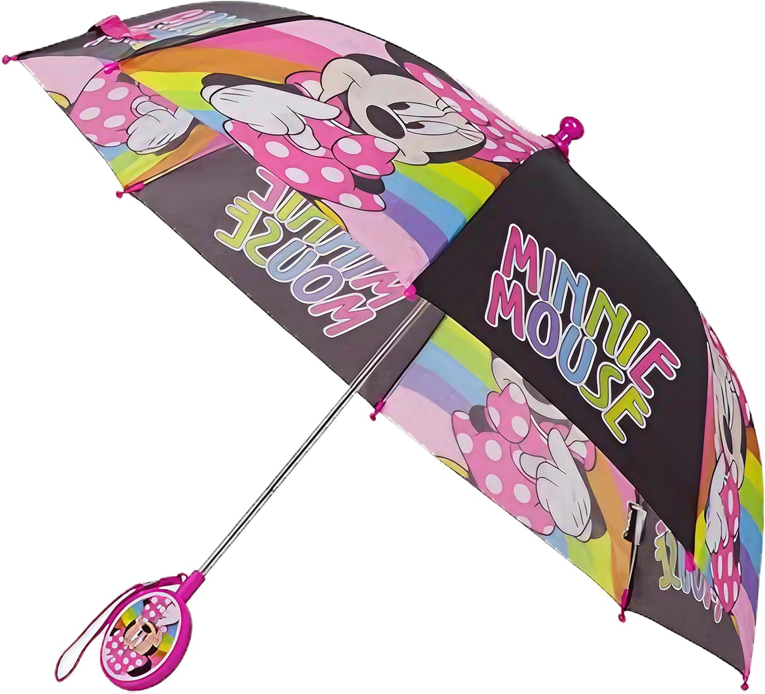 Disney Kids Umbrella, Frozen/Princess/Minnie Mouse Toddler and Little Girl Rain Wear for Ages 3-6