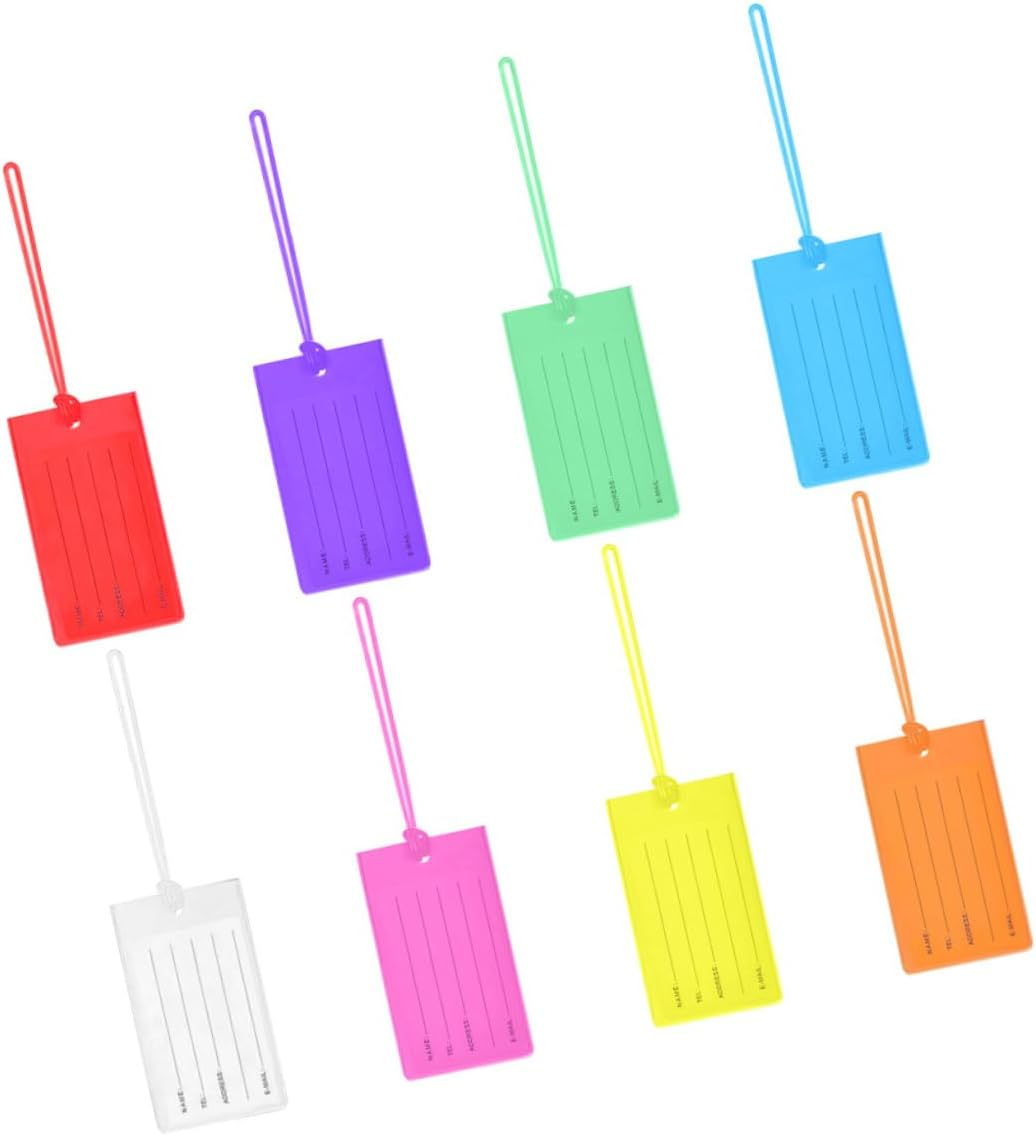 SAFIGLE 16Pcs Luggage Tags Suitcase Tag Travel Baggage Boarding Luggage Label Travel Suitcase Label Handbag image number 3