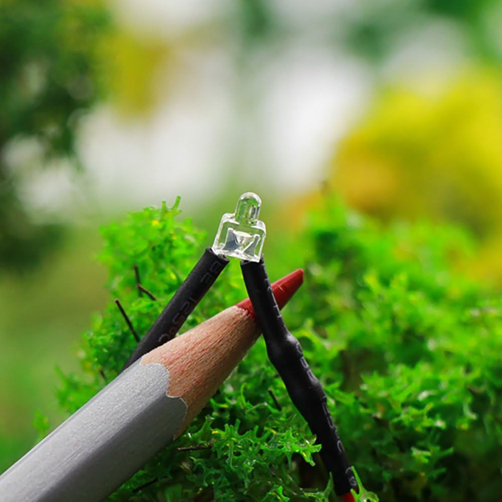 20Pcs Pre Wired 1.9Mm Warm White Led Lamp Light Set 12V ~ 18V for Train Layout (Warm White, 1.9Mm) image number 4