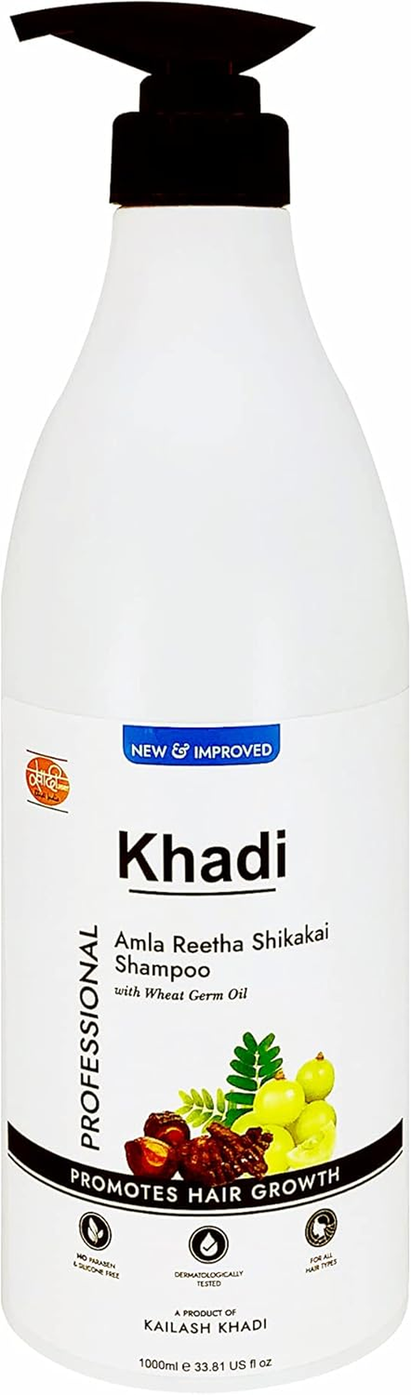 Kailash Khadi Amla Reetha Shikakai Shampoo, 1L