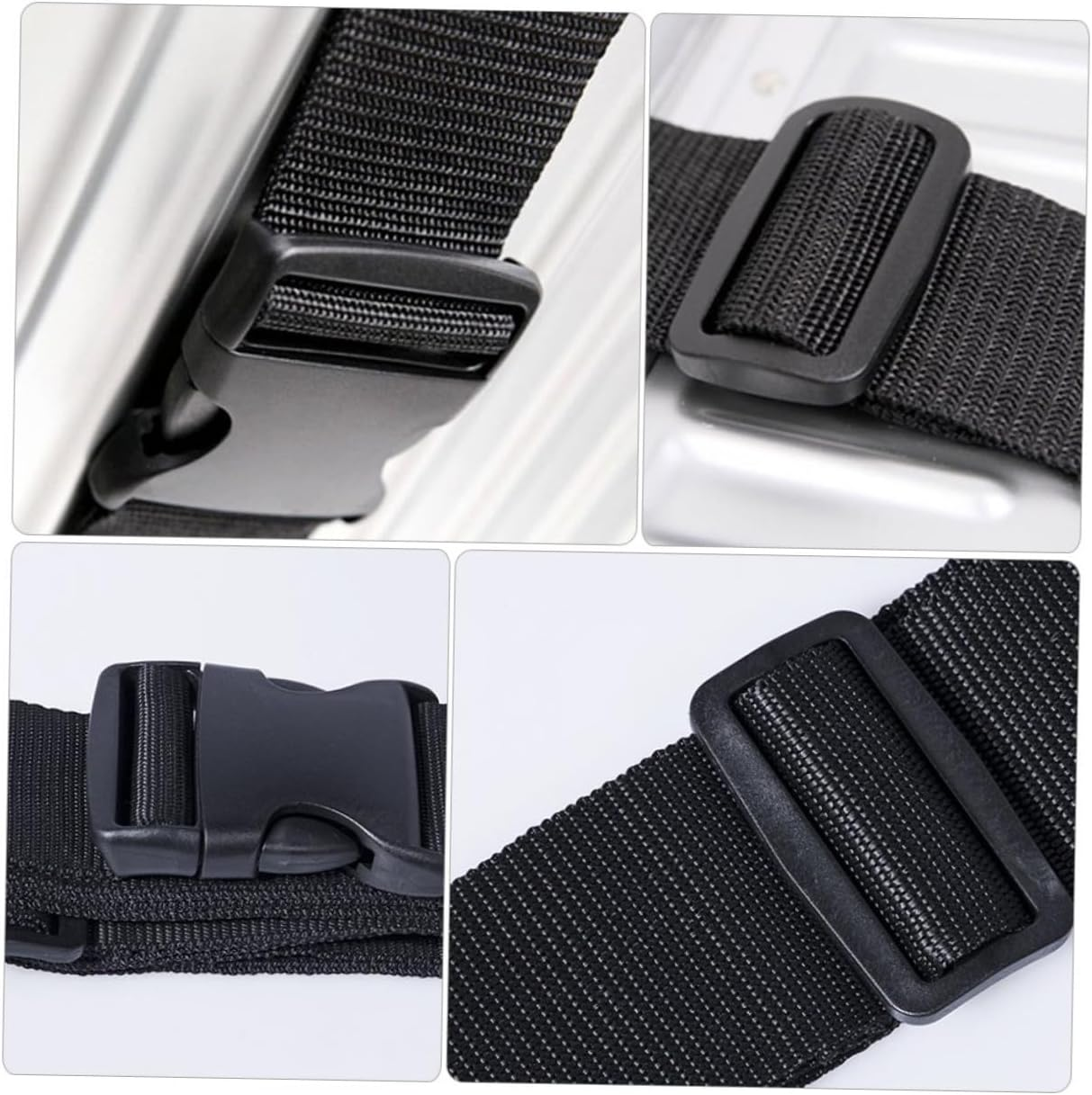 POPETPOP 4Pcs Luggage Straps Outdoor Suitcase Straps Buckle Adjustable Suitcase for Travel Accessories Luggage Supplies image number 1