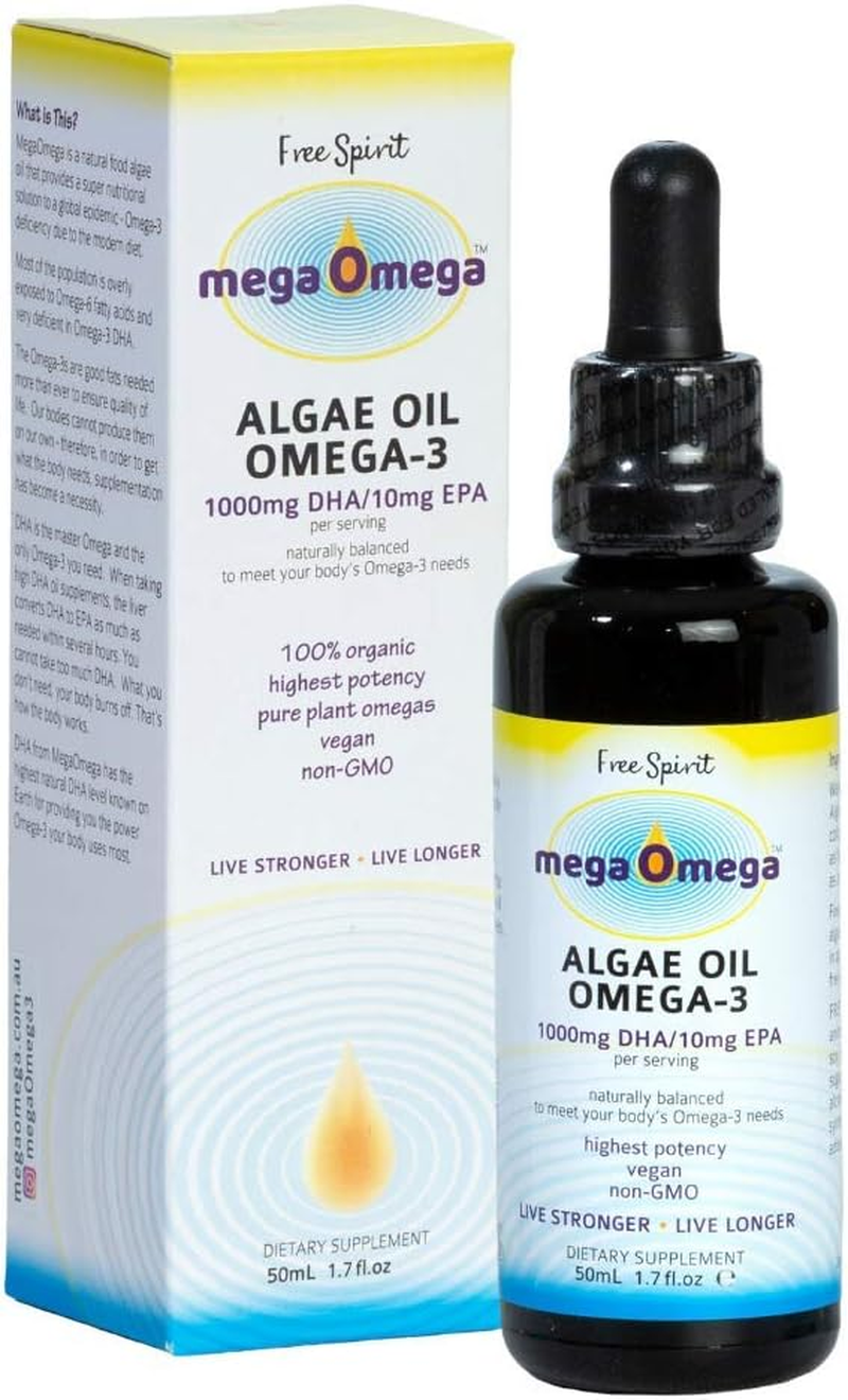 Free Spirit Mega Omega-3 Algae Oil 60 Softgels image number 1