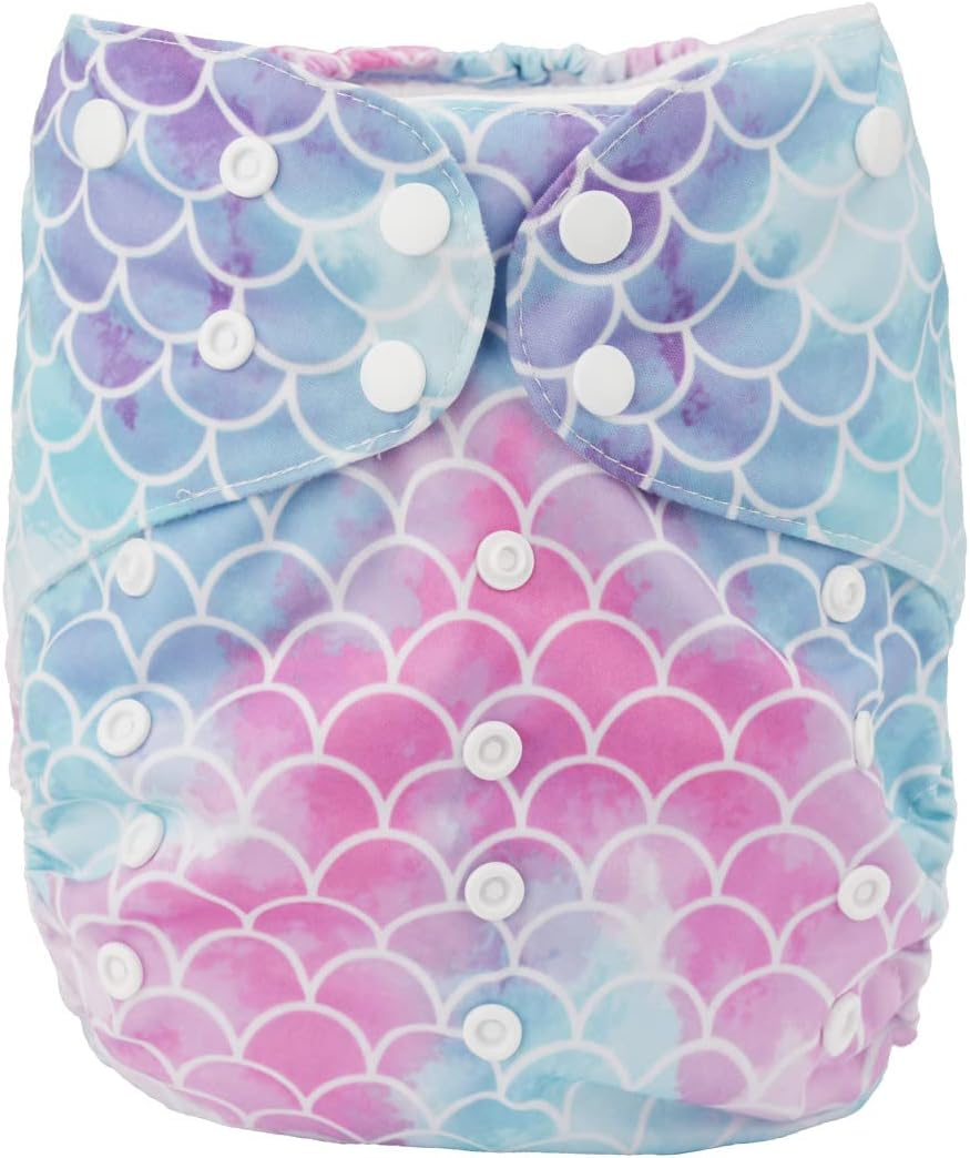 2 to 7 Years Old Cloth Diaper Nappy Pocket Reusable Washable Junior Big Baby Kids Toddler (Whale Stars) image number 1