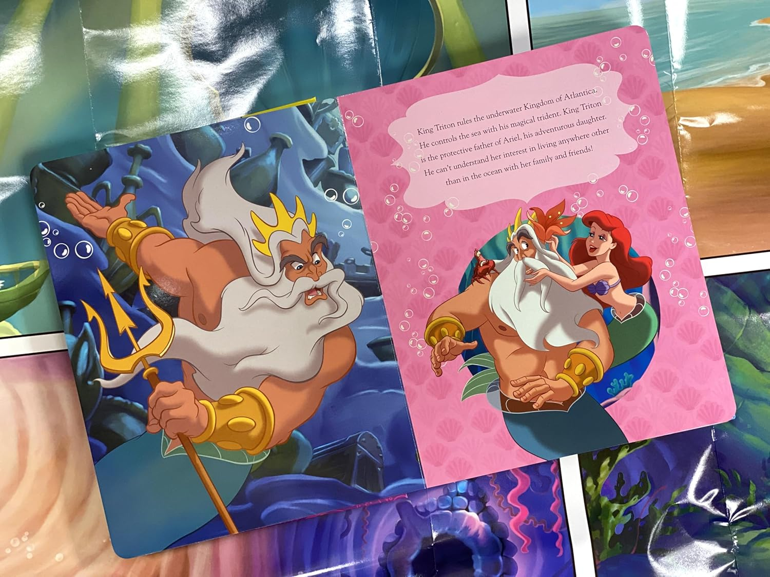 Disney the Little Mermaid My Busy Books - Storybook, 10 Figurines, Playmat image number 2