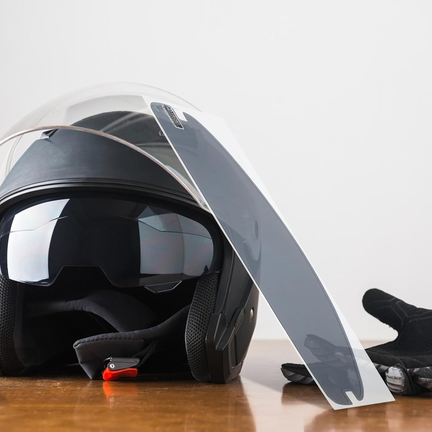 HAPINARY Anti-Fog Rainproof Film for Motorcycle Helmet Visor UV Protection Nano Coating Sticker Anti-Glare Patch Easy Installation Helmet Accessory for Clear Riding Safety image number 2