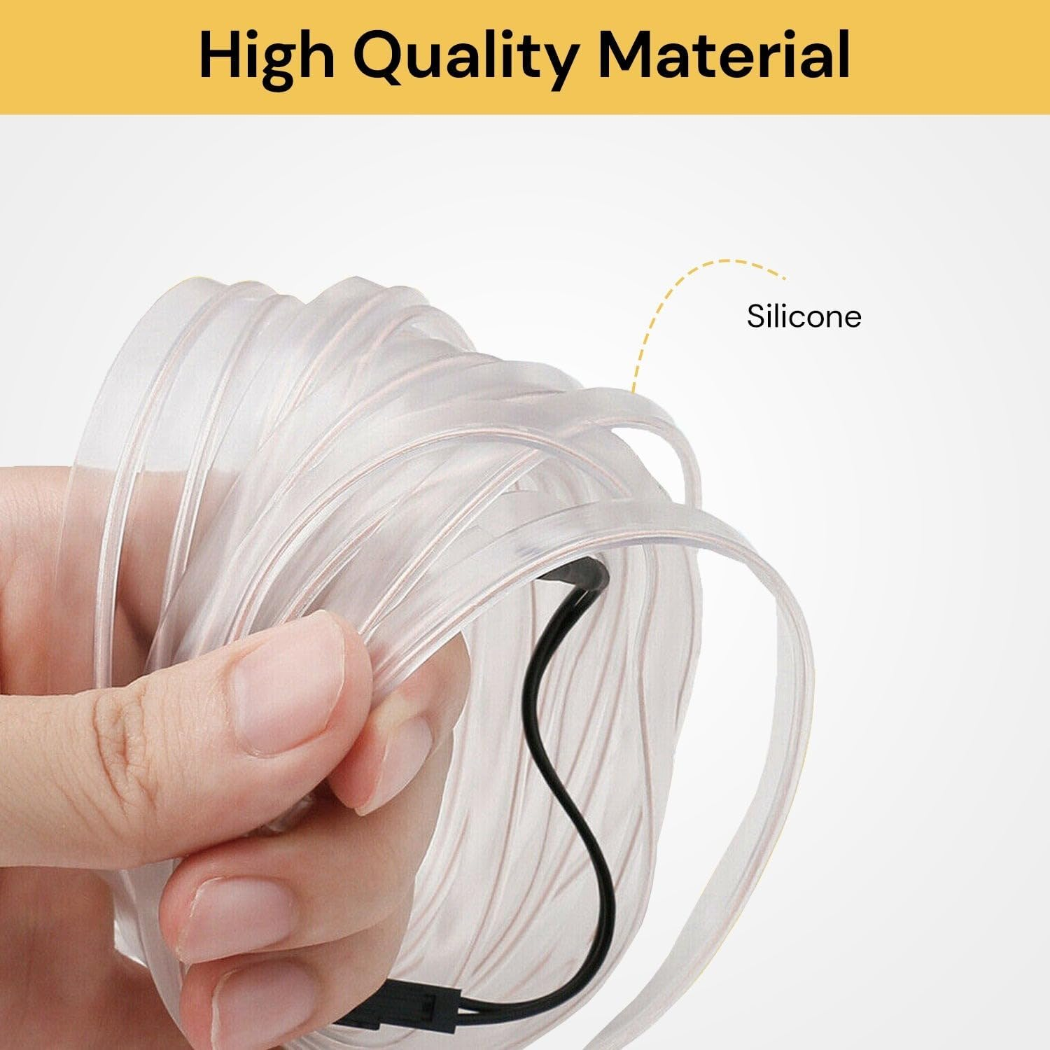 EZONEDEAL 3M 12V Red Neon LED Light Glow EL Wire String Strip Rope Tube Car Interior Decor DIY Auto Atmosphere Decorative Lamp Flexible Light (Red) - Purple image number 5