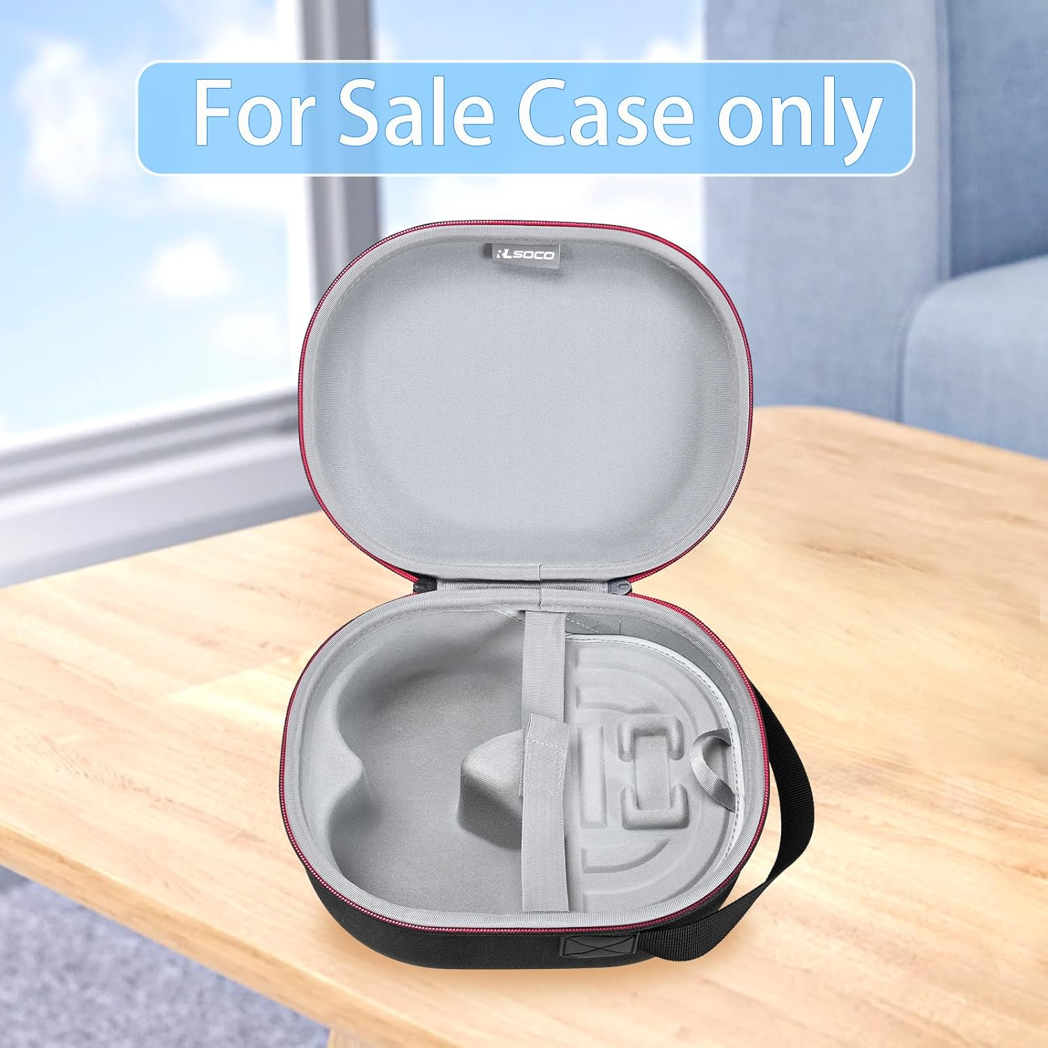 RLSOCO Case for Playstation 5 Pulse Elite/Pulse 3D Wireless Headset & Sennheiser Momentum 4 Wireless Headphones, Hard Travel Carry Case, - Black (Case Only)