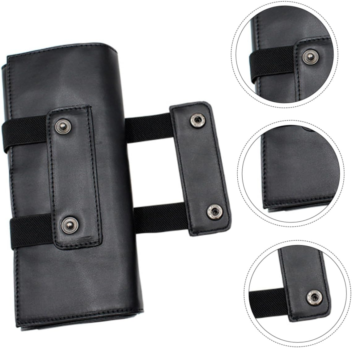 Beatifufu Barber Storage Bag Pu Leather Salon Scissor Holder Pouch for Haircut Tools at Barbershop image number 6