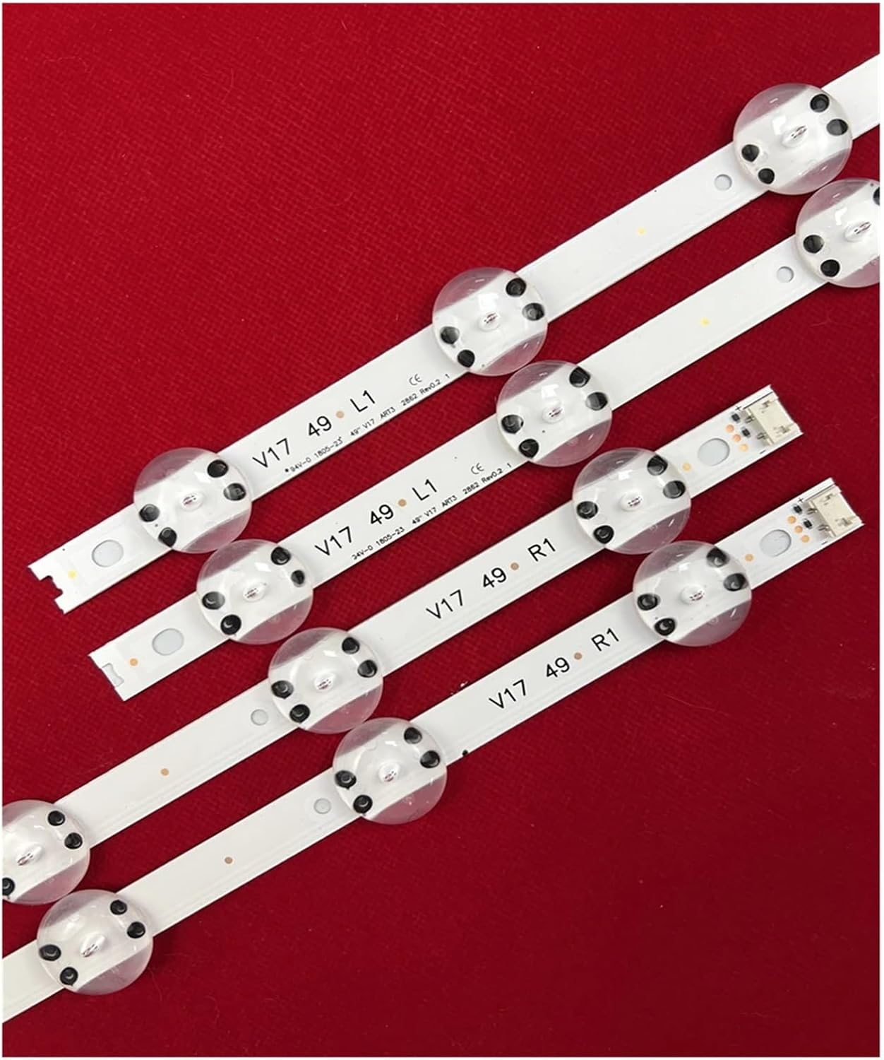 5Set=20Pcs LED Backlight Strip for L-G 49UV340C 49UJ6525 49UJ6585 49UJ6565 49UJ651V 49UJ670V 49UJ701V V17 49 R1 L1 ART3 2862 2863 image number 1