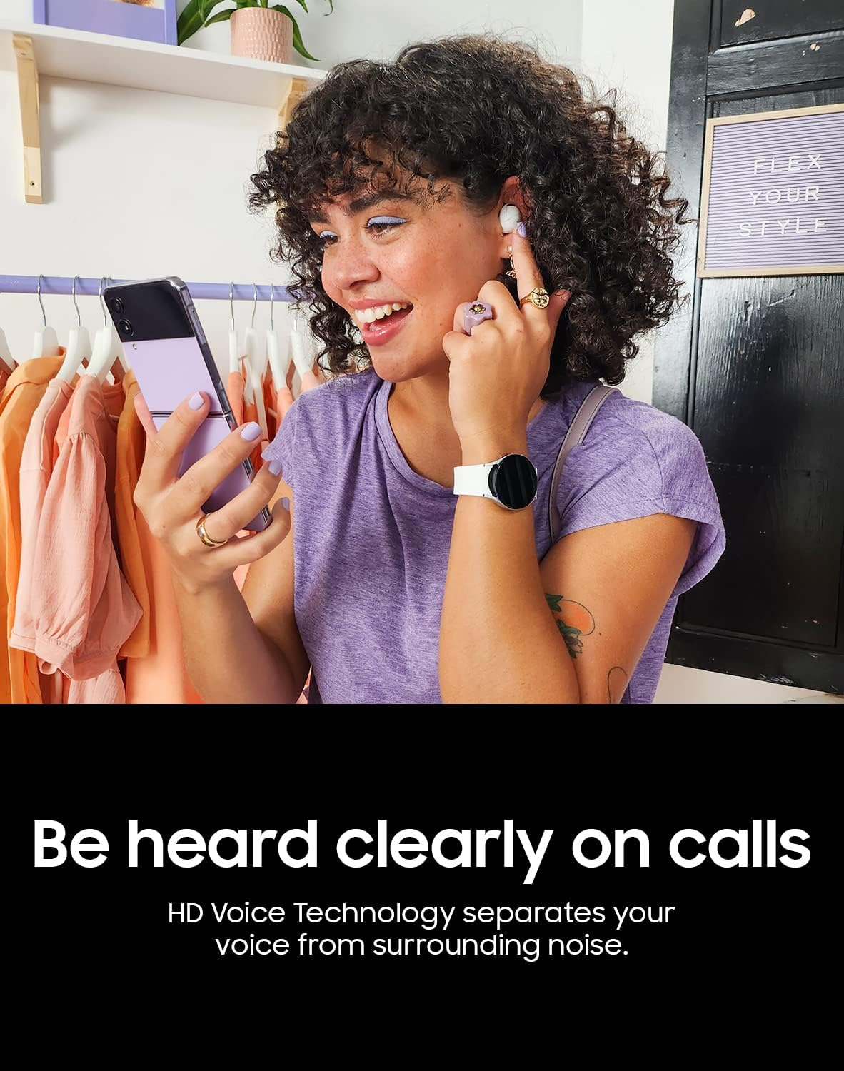 Samsung Galaxy Buds 2 Pro True Wireless Bluetooth Earbuds, Noise Cancelling, Hi-Fi Sound, 360 Audio, Secure In-Ear Fit, HD Voice, Water Resistant, White [US Version, 1Yr Manufacturer Warranty] image number 5