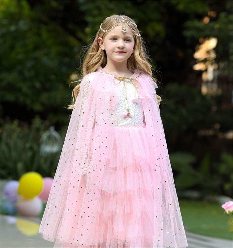 Rainbow Cape Cloak for Girl Princess image number 7