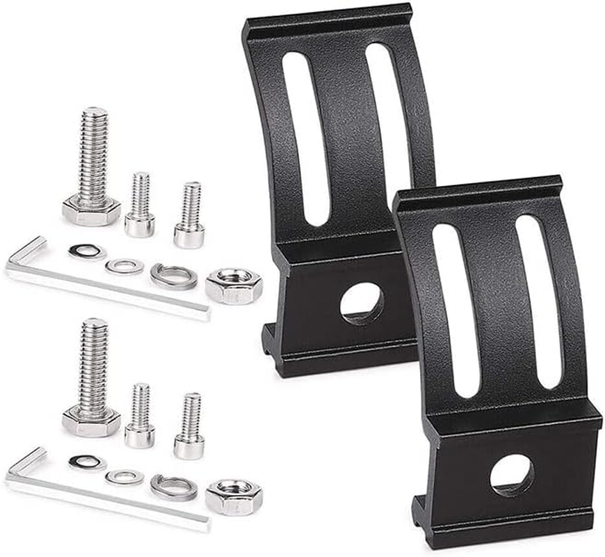 AIMALL 2X Mounting Brackets Rotating Slide Base Mounts AL Alloy for LED Work Light Bars - Universal Slide Base Mounts, Durable for Off-Road & Work Lighting