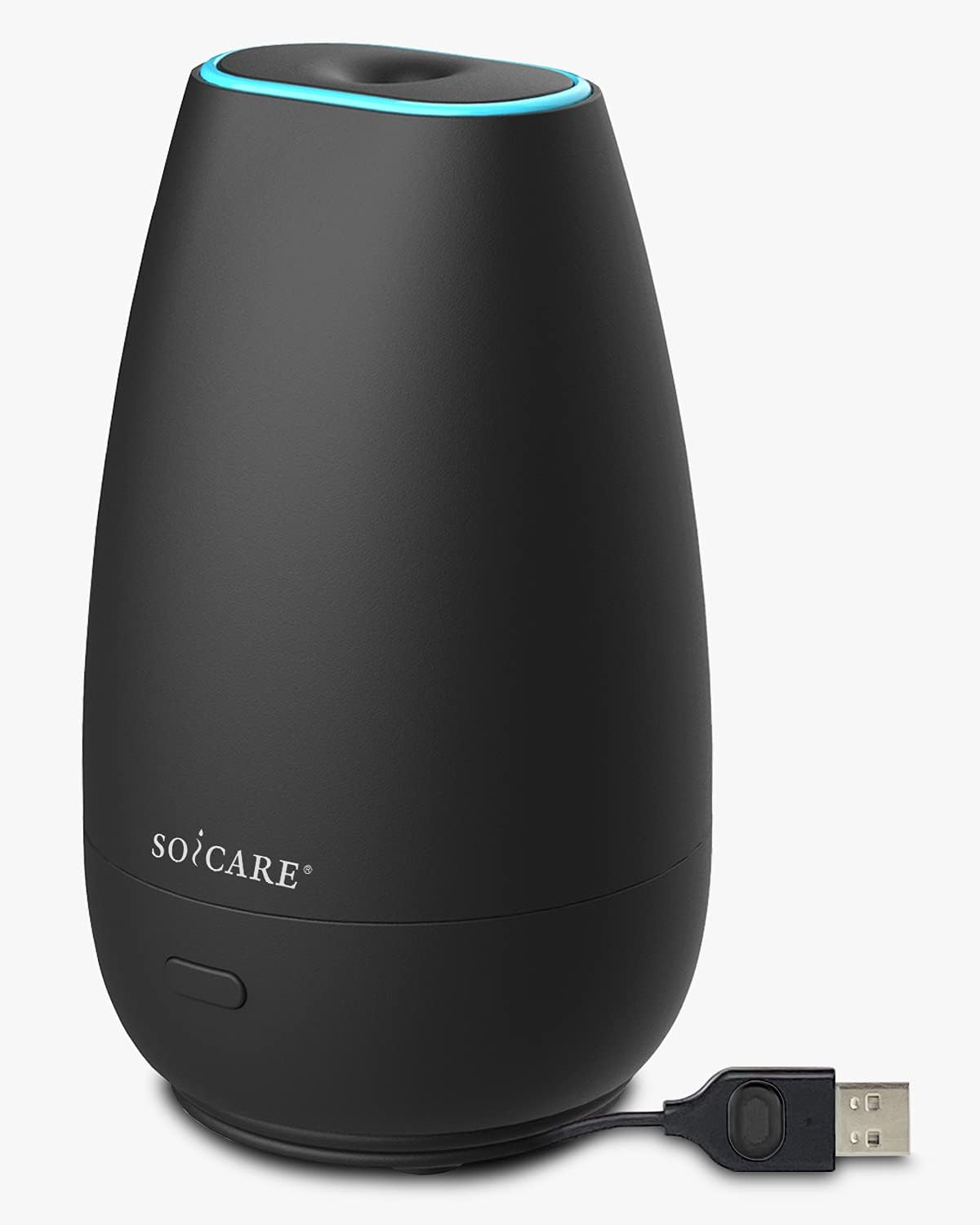 SOICARE Portable Aromatherapy Diffuser, USB Plug-In Car Diffuser, Essential Oils with 7 Color Lights, 2 Switch Modes, Waterless Auto off for Car/Home/Office