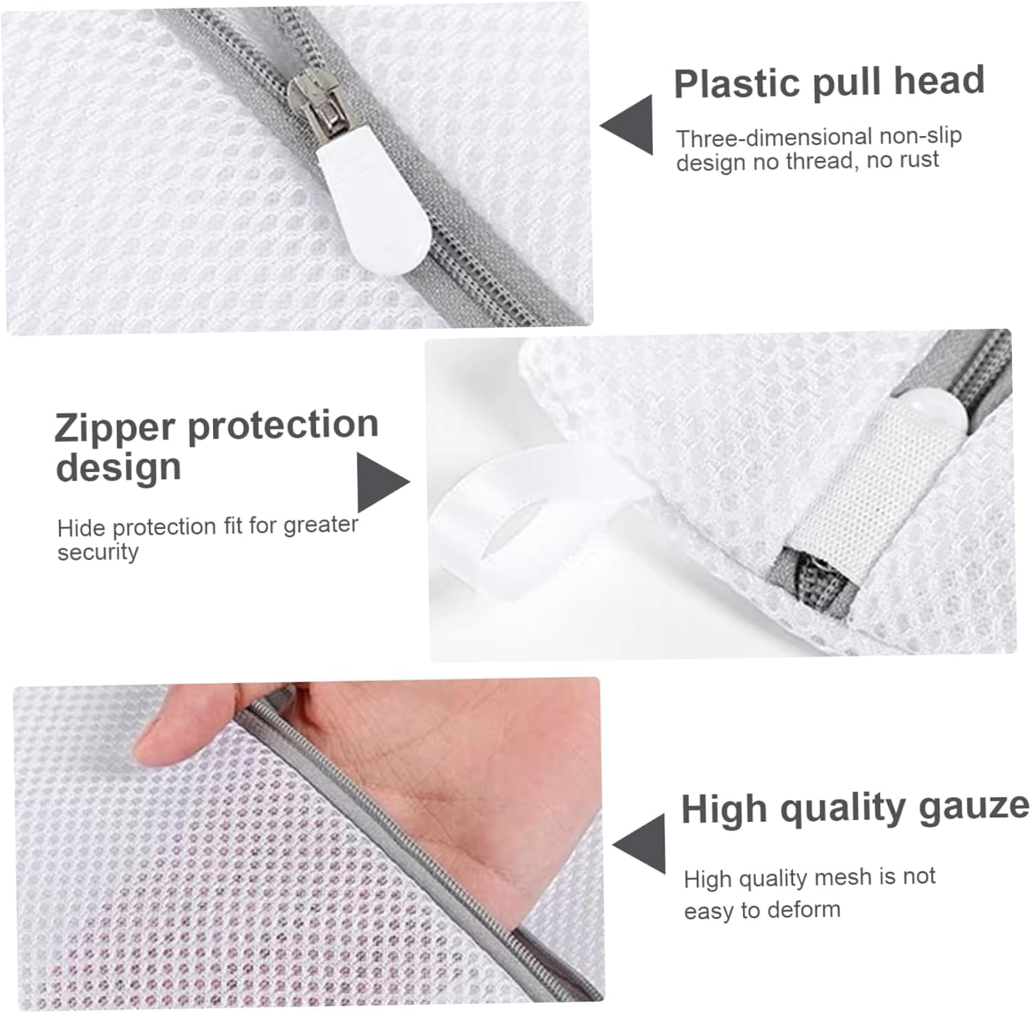 BOLNEY 6Pcs Mini Laundry Wash Bags, Mesh Lingerie Net Bags with Zipper, Perfect for Delicates, Bras, Socks, Underwear, Travel-Friendly, Polyester, Rainbow Mesh image number 6