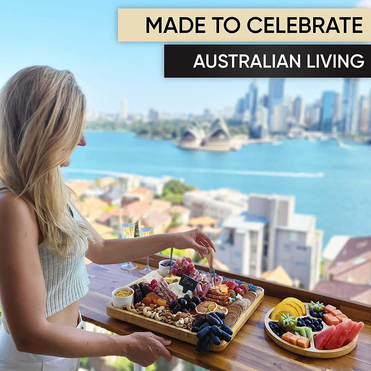 Valentines Day Gifts for Women - Unique Cheese Board, Birthday Gift Ideas for Wife, Girlfriend, Her, Wedding, Anniversary or House Warming Present for Couples image number 2