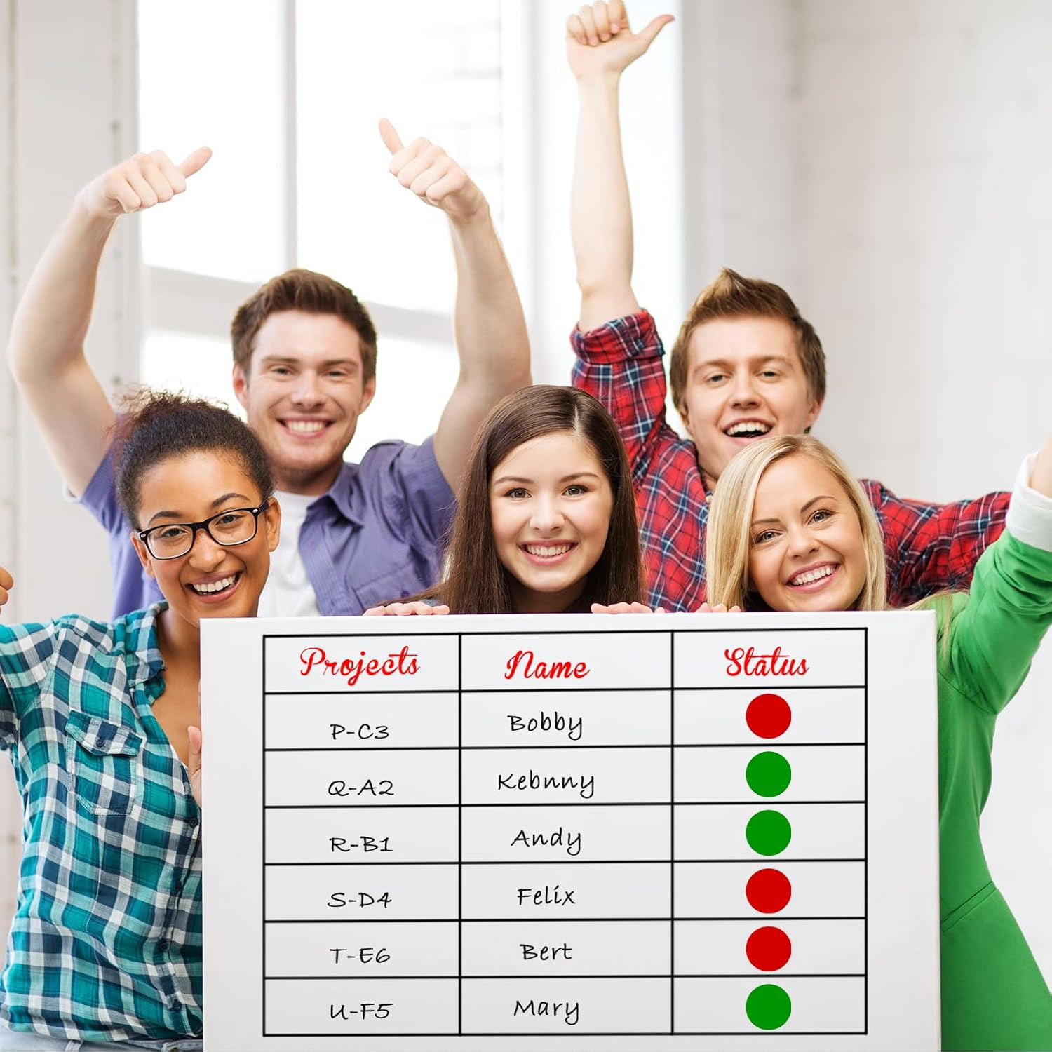 Xuhal 40 Pcs Double Sided Red Green Magnets 1.26'' Red Green Double Sided Mini Flip Magnets Dots for Whiteboard Reversible Circle Ferromagnet for Office Kitchen Whiteboard Classroom Decoration image number 2