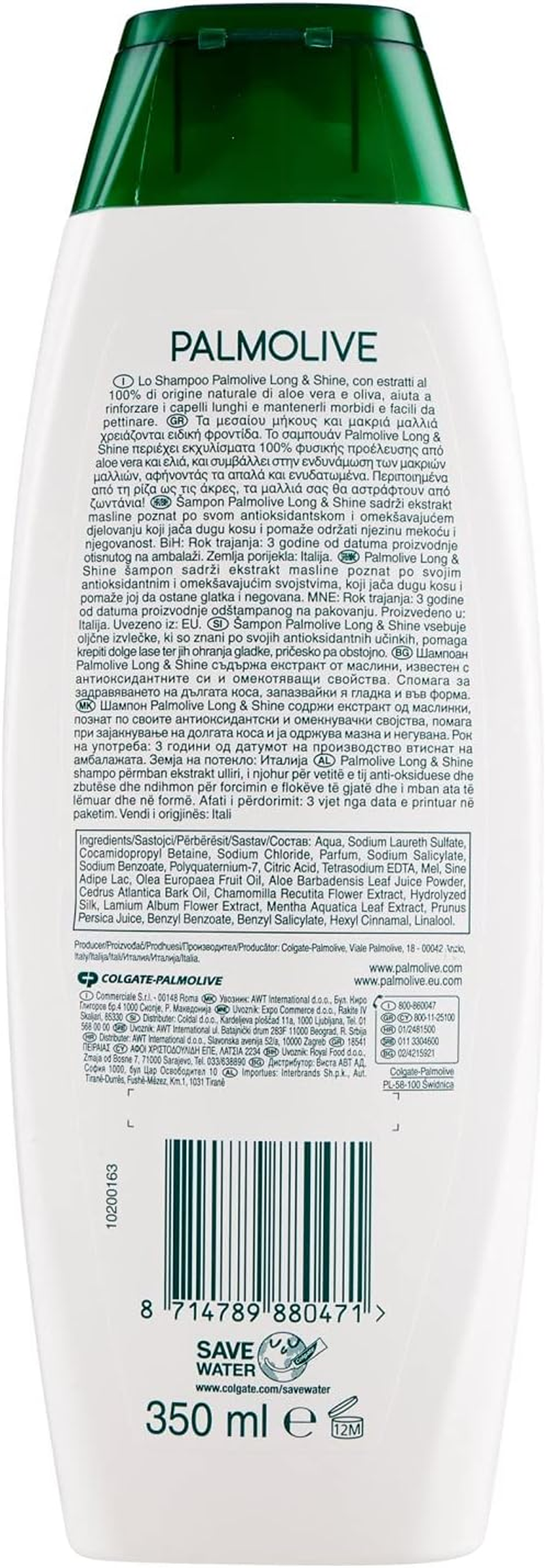 6 X Palmolive Long & Shine Shampoo 350Ml image number 4