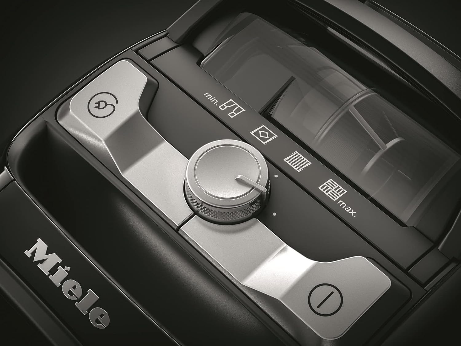 Miele Boost CX1 Cat and Dog Powerline Bagless Cylinder Vacuum Cleaner with HEPA Filter, 890W Suction Power, Includes Universal Floorhead and Turbo Brush, Obsidian Black