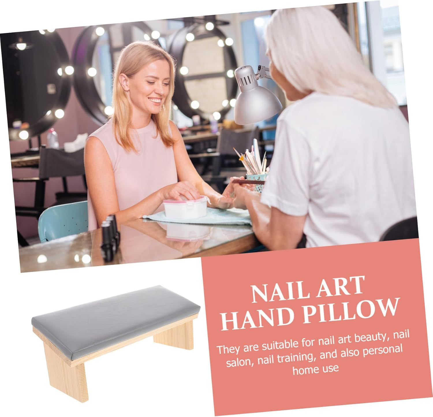 Beaupretty Nail Arm Rest Manicure Pillow Cushion Arm Rest for Nail Art Nail Hand Pillow Stand for Manicurist image number 3