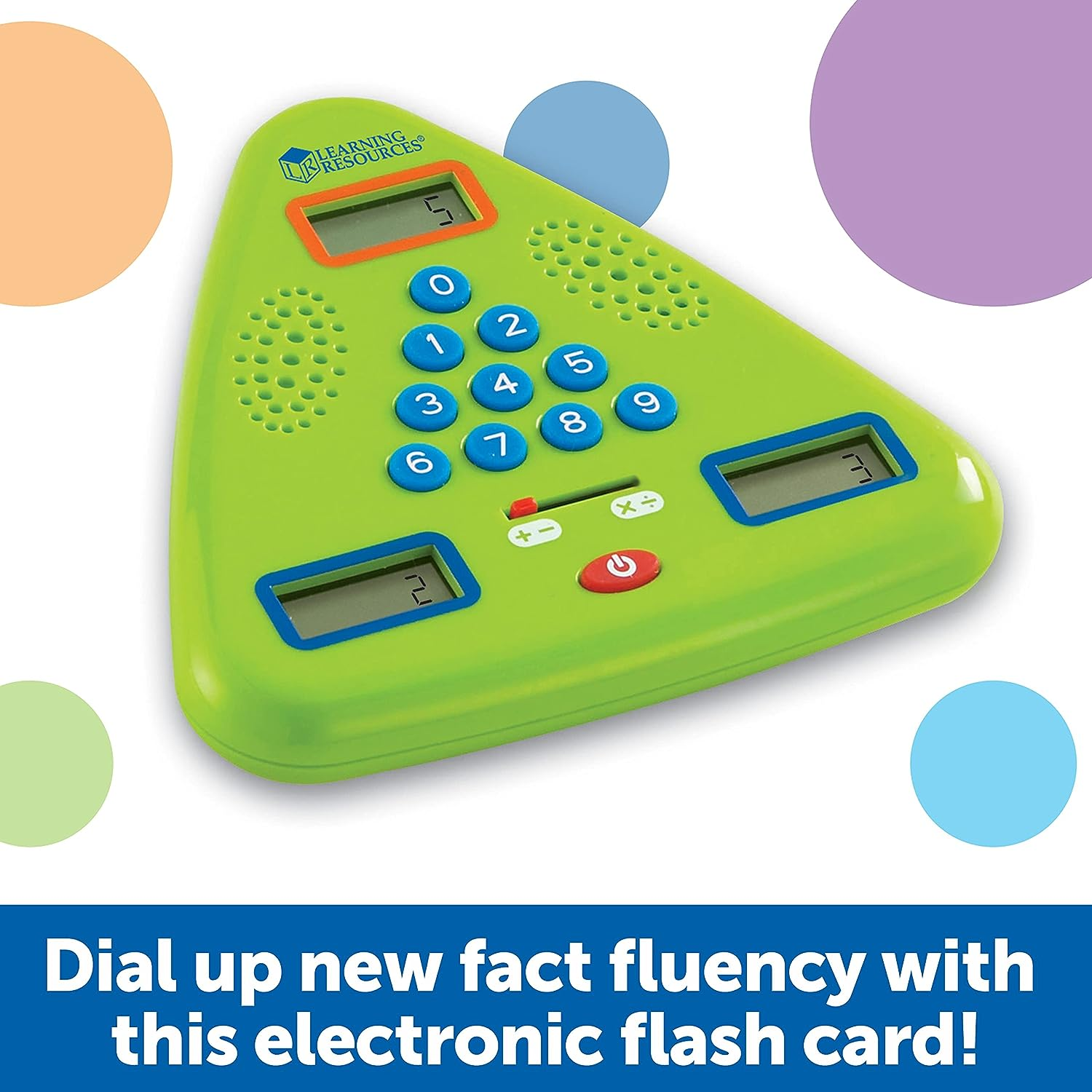 Learning Resources Minute Math Electronic Flash Card, Homeschool, Early Algebra Skills, 3 Difficulty Levels, Ages 6+ image number 1